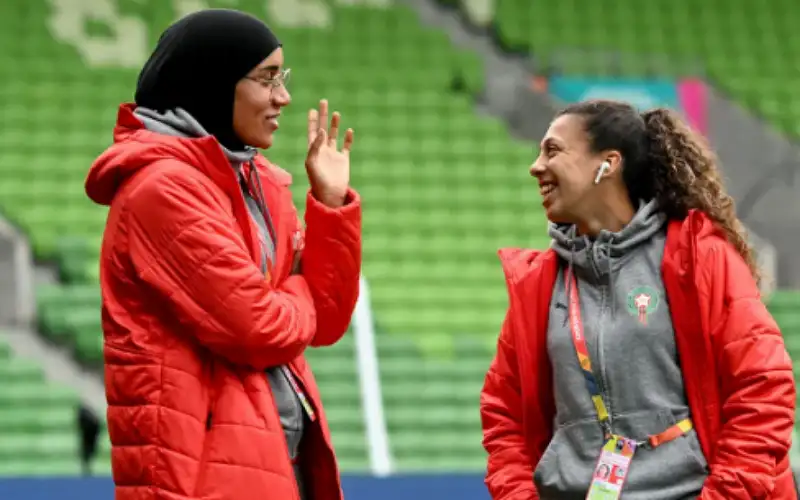 أول محجبة في المونديال .. المغربية