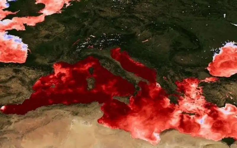 وصول البحر الأبيض المتوسط إلى أعلى