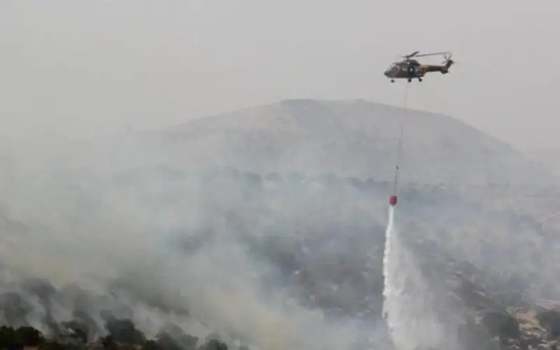 القوات المسلحة تشارك بإخماد حرائق في