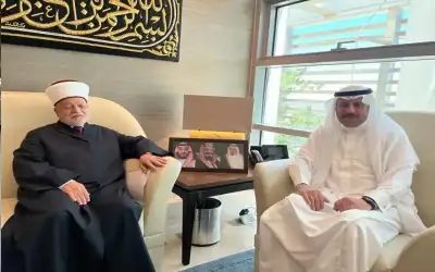 السفير السعودي يستقبل مفتي القدس وخطيب