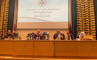 63.4 نسبة النجاح في التوجيهي