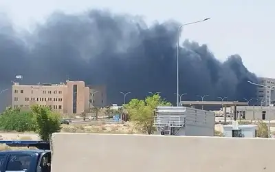حريق ضخم في العقبة .. ولا