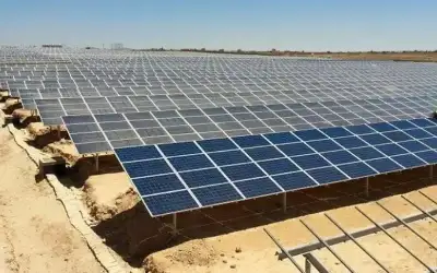 المياه بدء تشغيل مشروع الطاقة الشمسية