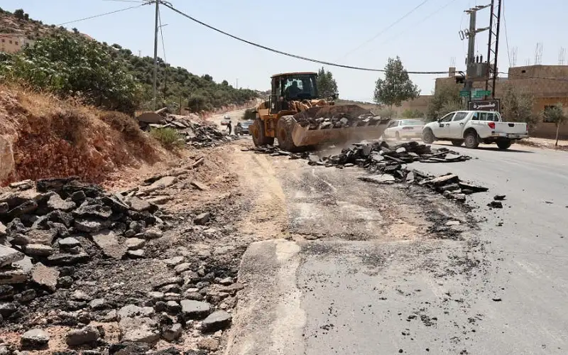 البدء بإعادة إنشاء طريق حيوي بعجلون