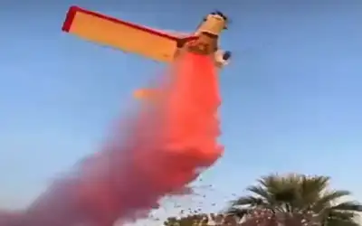 تحطم طائرة ووفاة طيارها أثناء احتفال