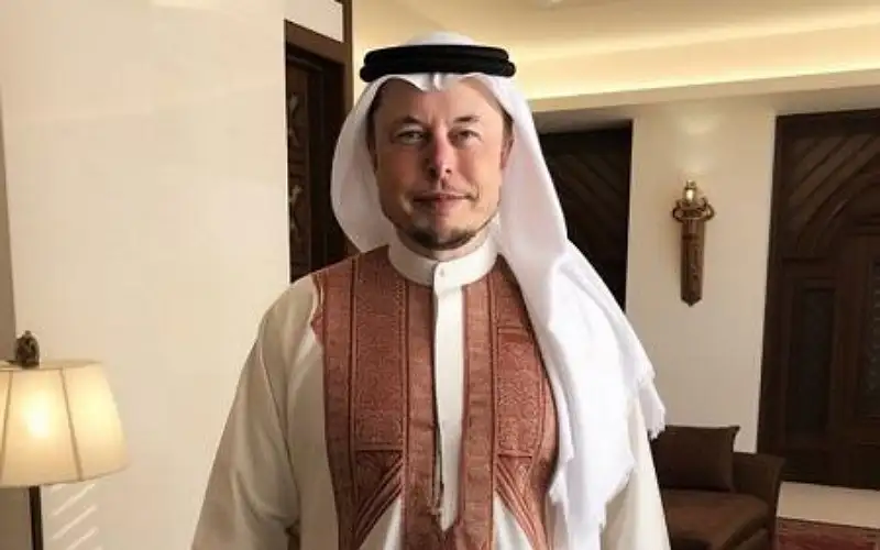 صورة إيلون ماسك بالزي الخليجي تثير