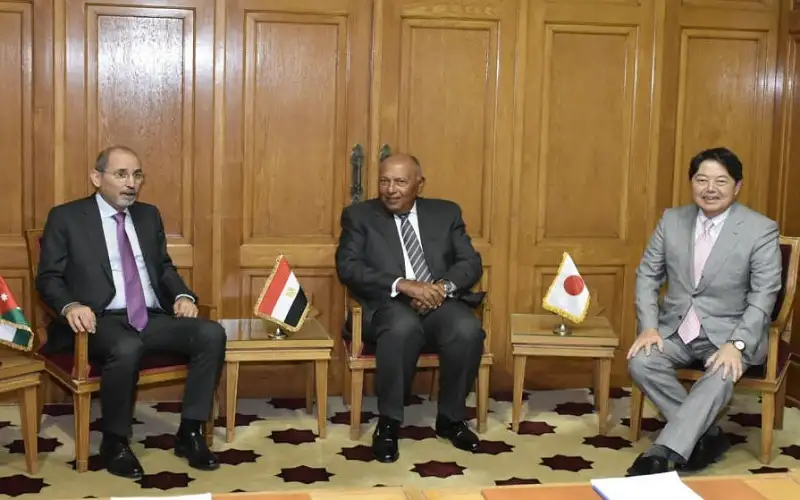 اجتماع أردني مصري ياباني في القاهرة