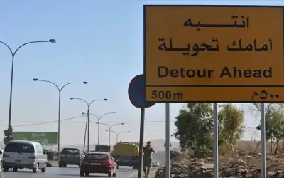 %75 نسبة الإنجاز بمشروع صيانة طريق