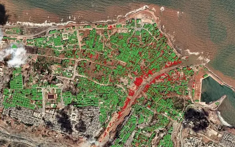 بالصور أقمار صناعية تظهر تهدم 800