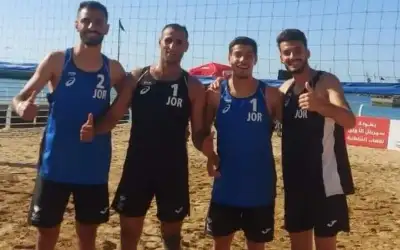 منتخب الطائرة الشاطئية يحرز الميدالية البرونزية