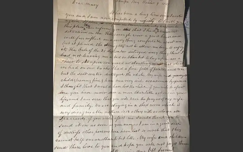 رسالة من عام 1848 تكشف عن