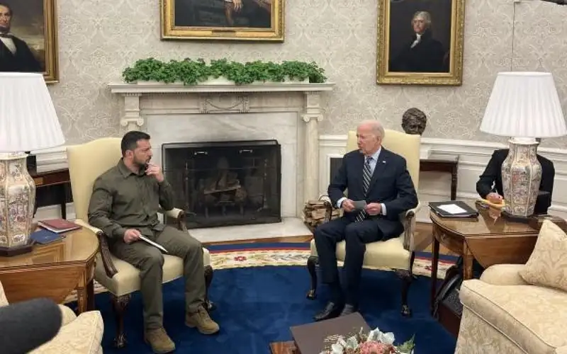 بايدن يستقبل زيلينسكي في البيت الأبيض