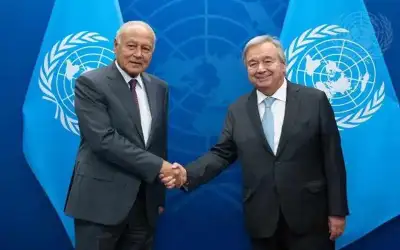أبو الغيط يلتقي الأمين العام للأمم