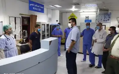 استشهاد عامل في مستشفى الإندونيسي في