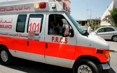 إصابة طاقم سيارة إسعاف في غزة