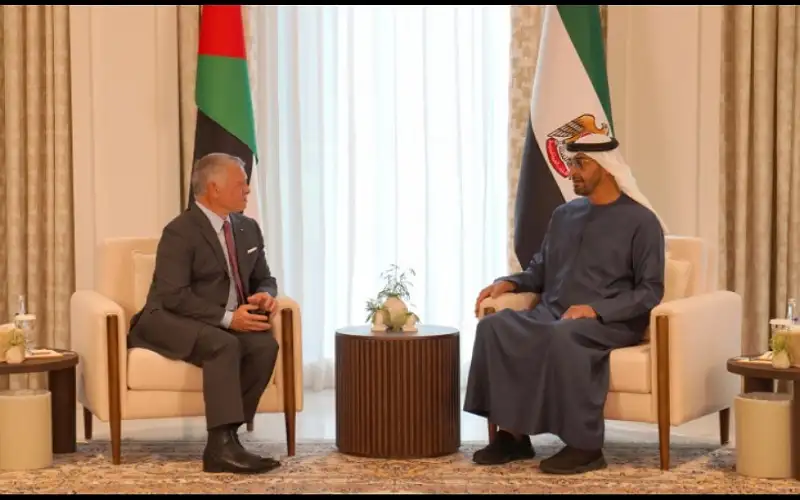 الملك يبحث مع رئيس الإمارات التطورات