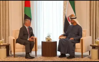 الملك يبحث مع رئيس الإمارات التطورات