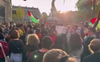 تظاهرات كبيرة بفرنسا دعما لغزة