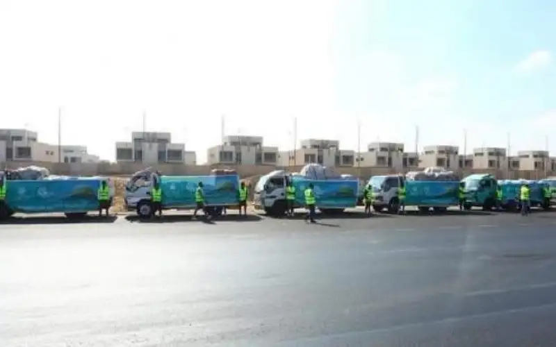 مصر ترسل قافلة مساعدات إنسانية لدعم