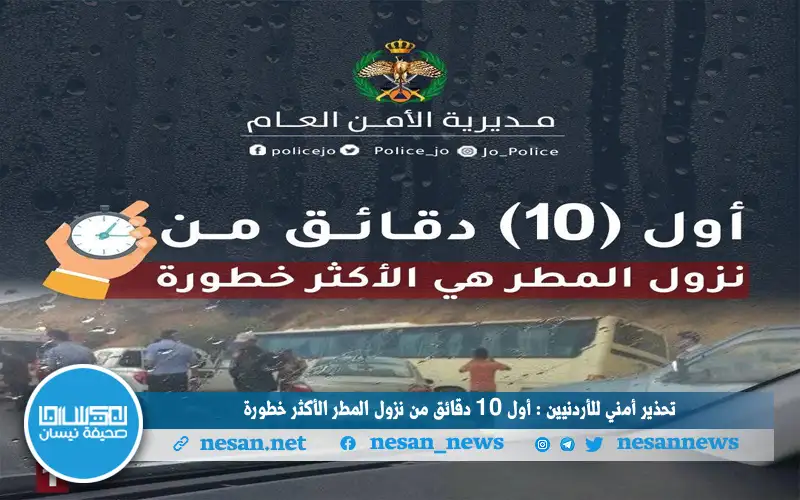 تحذير أمني للأردنيين : أول 10
