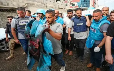 استشهاد 11 صحفيا منذ بدء القصف