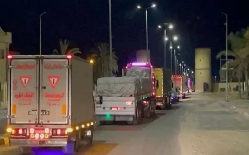 الهلال الأحمر المصري: تحرك شاحنات تحمل