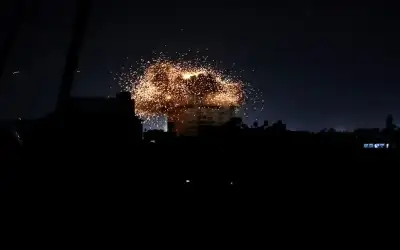 تدمير 3 أبراج سكنية في وسط