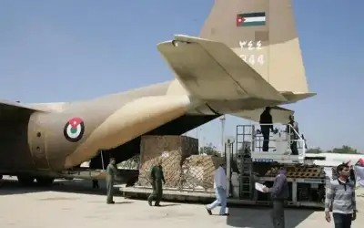 طائرة أردنية لإيصال المساعدات إلى غزة