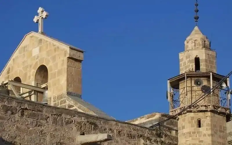 انهيار مبني تابع لكنيسة الروم الآرثودوكس