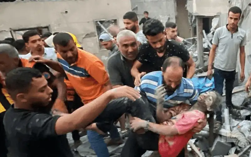 حصيلة مجزرة قصف منازل خان يونس