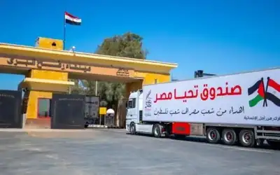 مصر تسلم فلسطين الدفعة الرابعة من
