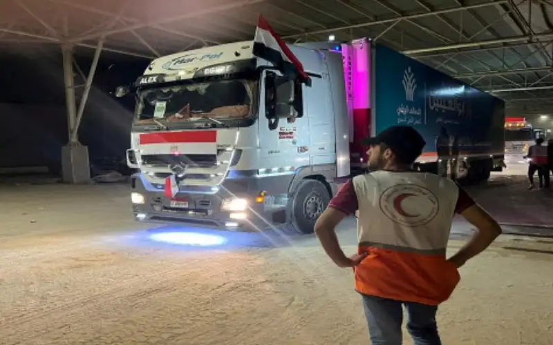 الهلال الأحمر الفلسطيني: توقع دخول دفعة