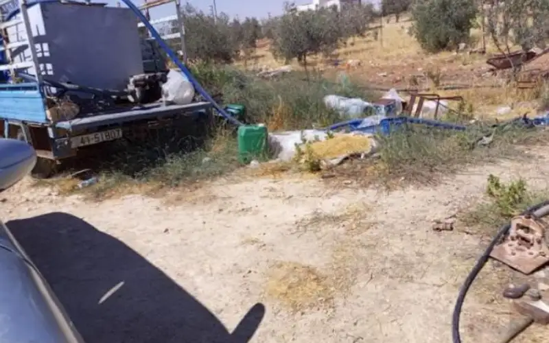 ضبط اعتداءات على خطوط مياه في