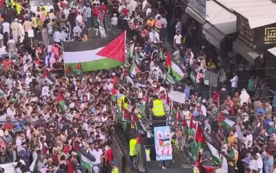 مسيرات تضامنية مع غزة في مختلف