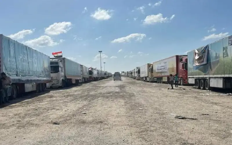 عبور دفعة مساعدات سادسة من معبر