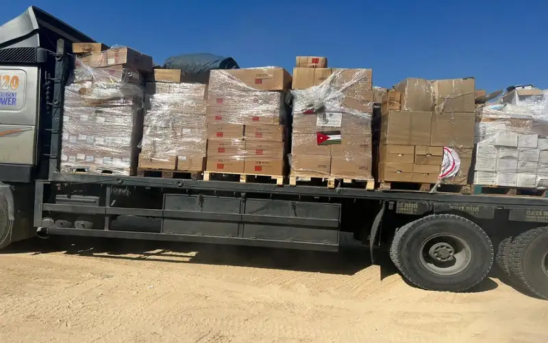 بتوجيهات ملكية.. شاحنات من القمح والمساعدات