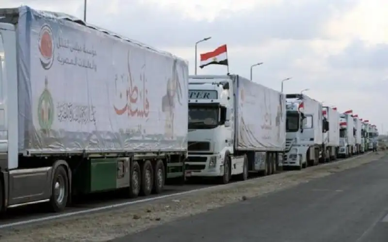 47 شاحنة مساعدات جديدة تدخل غزة