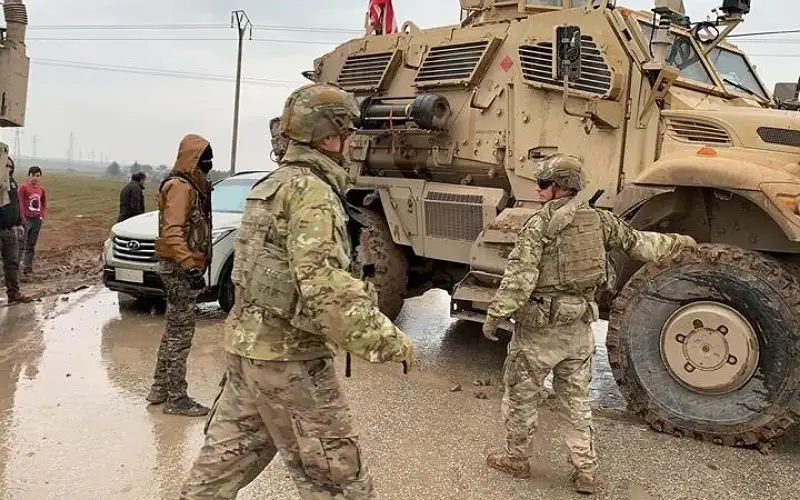 القاعدة الأمريكية بحقل غاز كونيكو السوري