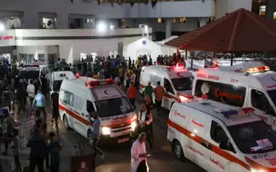 مستشفى الشفاء يستقبل 80 شهيدا منذ