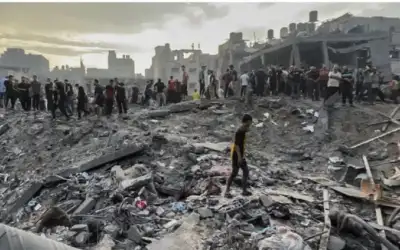 انتشال جثامين 35 شهيدا من تحت