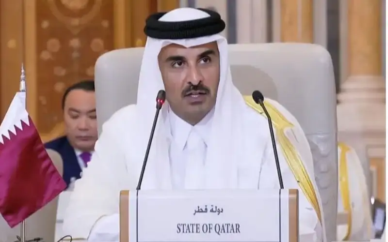 أمير قطر: المجتمع الدولي فشل في