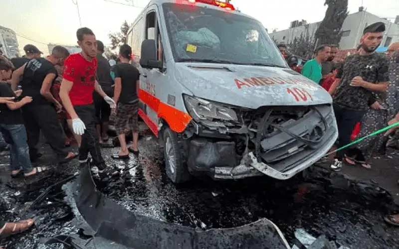 7 مركبات إسعاف فقط تعمل في