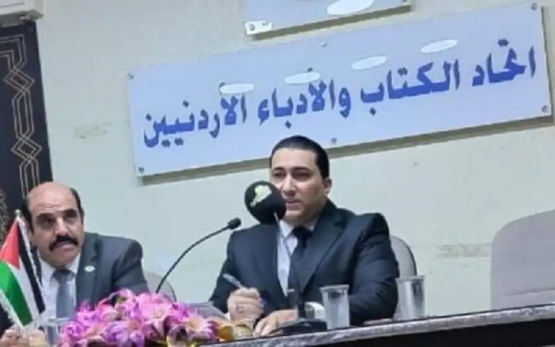 العرجا يحاضر عن جرائم الحرب في