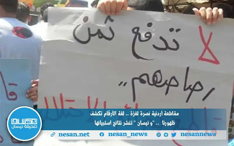 مقاطعة أردنية نصرة لغزة .. لغة