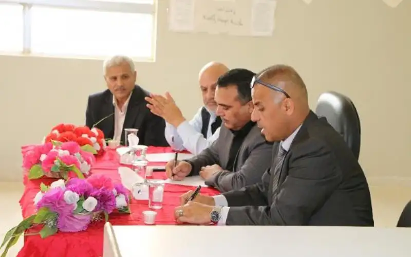 متصرف لواء الشونة الجنوبية ومدراء دوائر