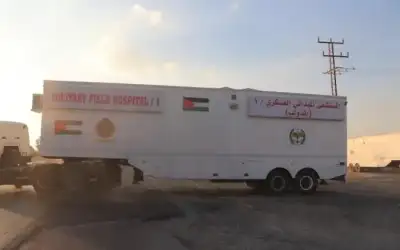 وصول المستشفى الميداني الأردني إلى نابلس