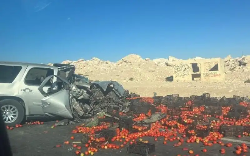 حادث سير على الصحراوي بمنطقة ضبعة