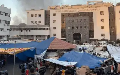 الاحتلال فجر قبل انسحابه مرافق مستشفى