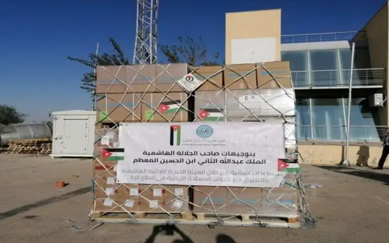 الأردن يرسل طائرة جديدة من المواد