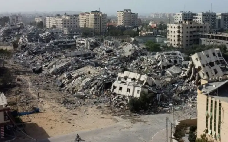 المتفجرات التي ألقيت على قطاع غزة